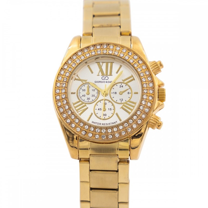 Coffret Montre pour Femme Acier Strass GIORGIO