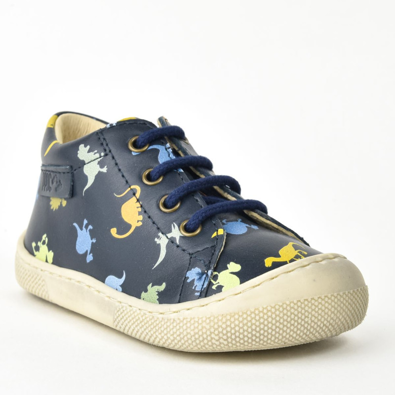 Naturino Naturino Barefoot Amur Print Dinosaures Navy