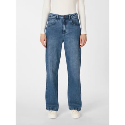 Damen-Marlenejeans, Blau