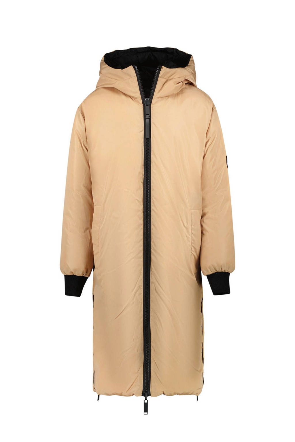 Cars reversible gewatteerde winterjas SALY zwart/bruin