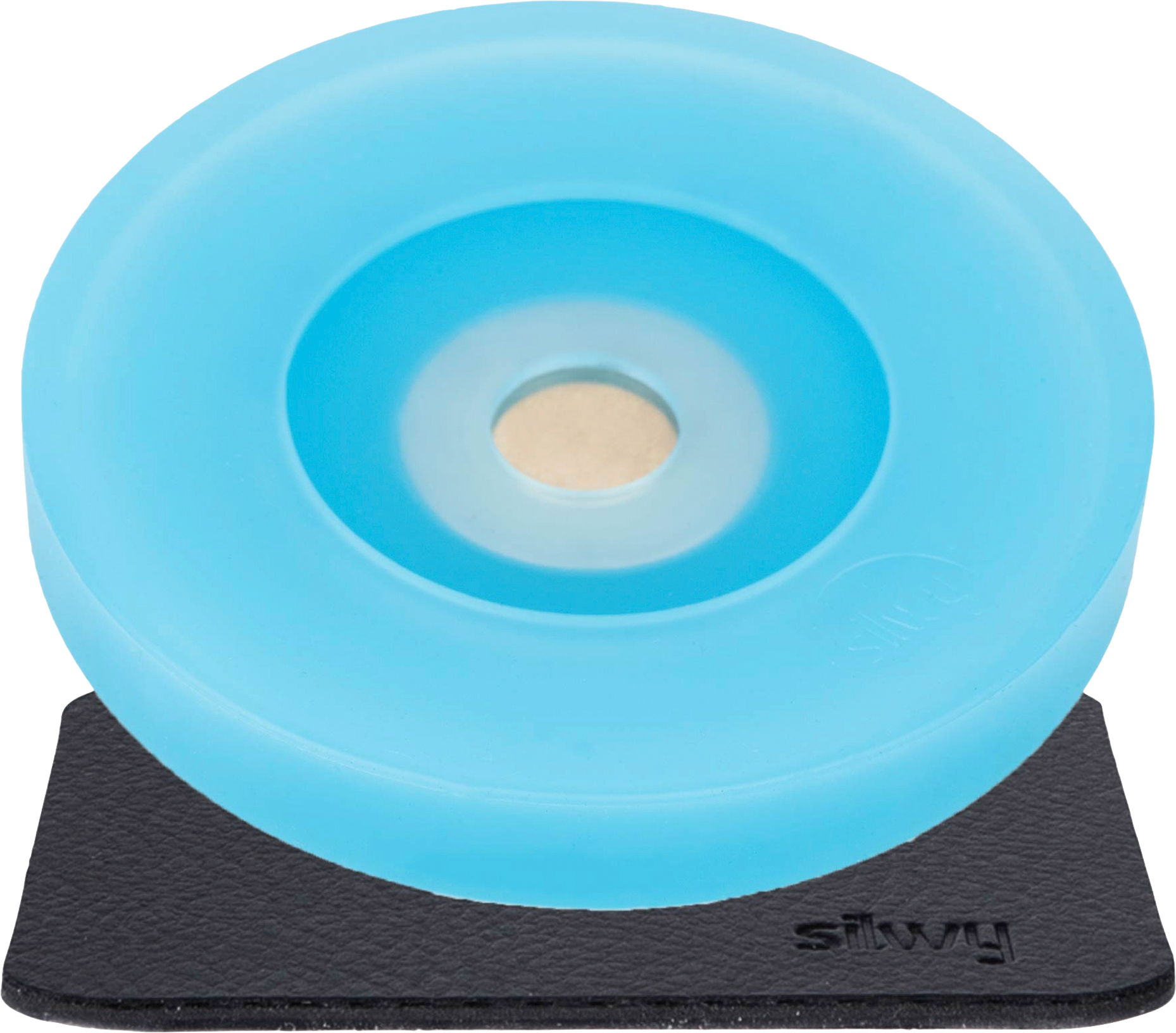 Silwy Magnet Adapter inklusive Metall Nano Gel Pad zur Fixierung von Stielgläsern blau