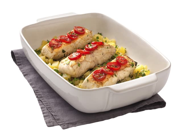 Pyrex Fad rektangulært 25 x 19 cm Hvid
