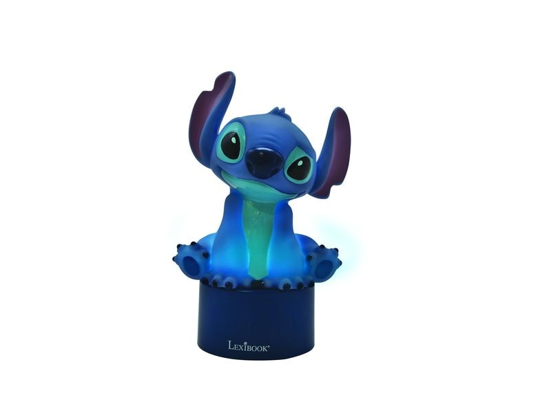 Lexibook Stitch Nachtlicht-Lautsprecher Blau/Türkis Angenehmes Nachtlicht mit 3D Figur