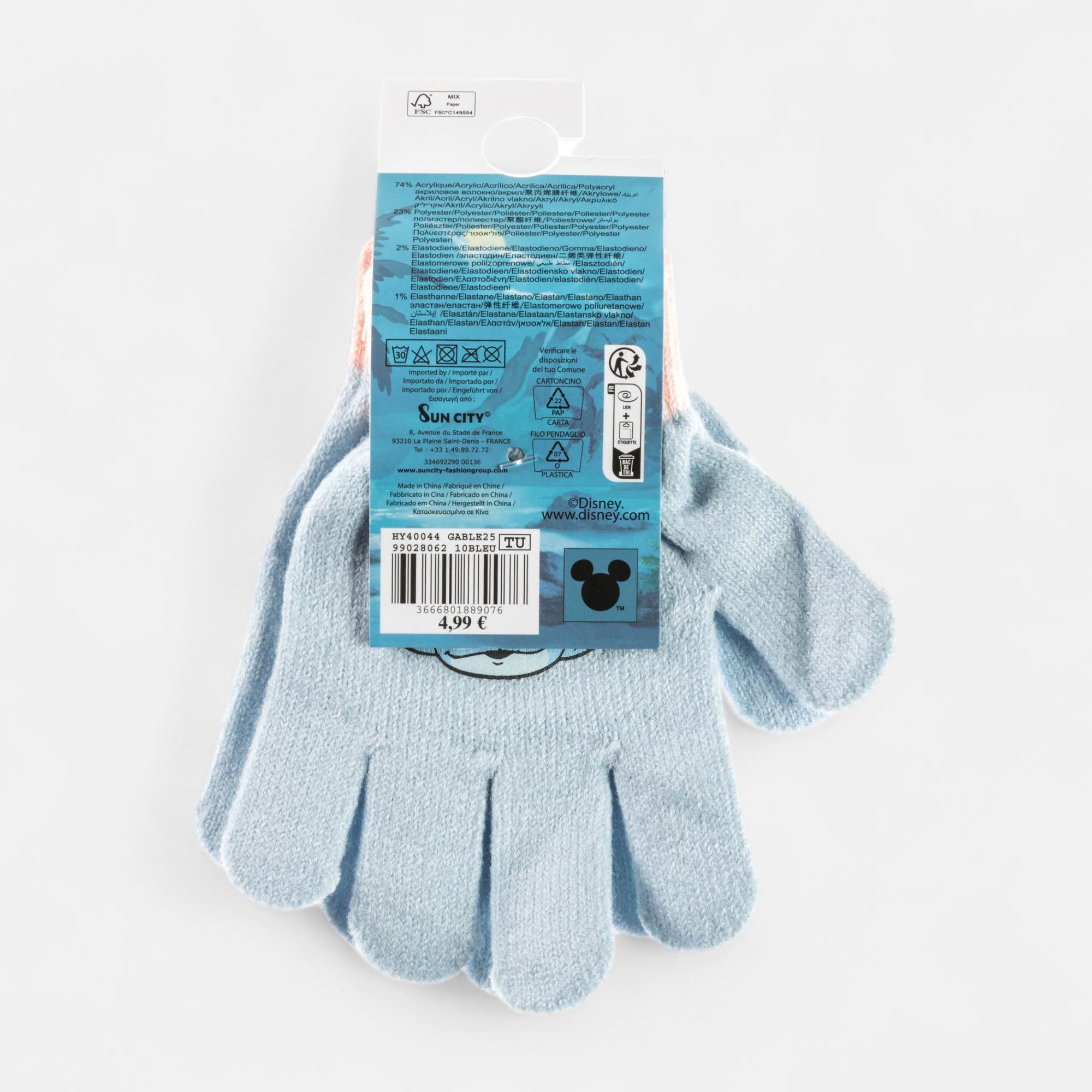 Gants bleu
