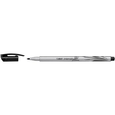 BIC Intensity - Pack de 12 feutres fins - pointe moyenne - noir