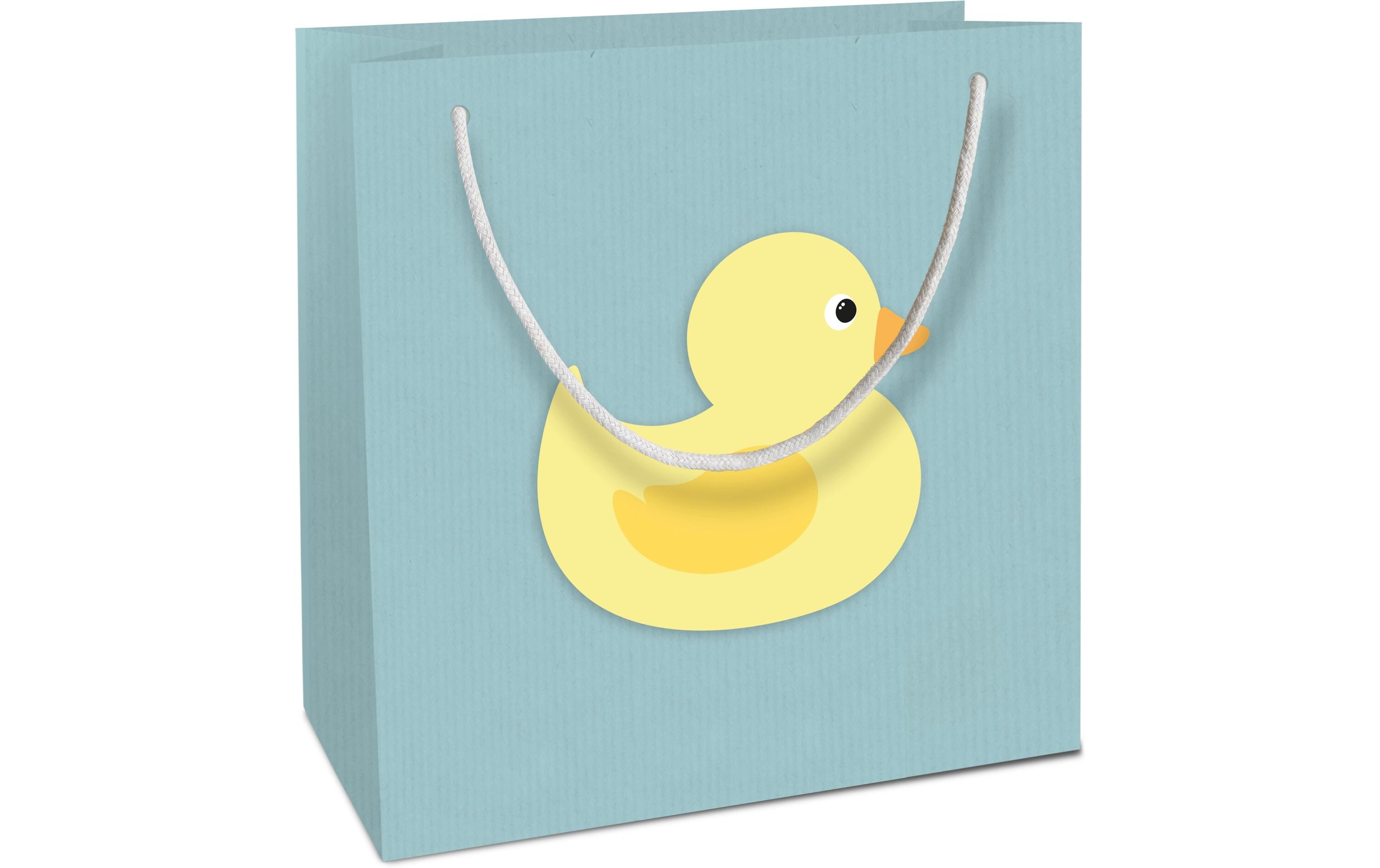 Geschenktasche Ente Baby Blau, 18 x 21 x 8 cmGeschenktüte