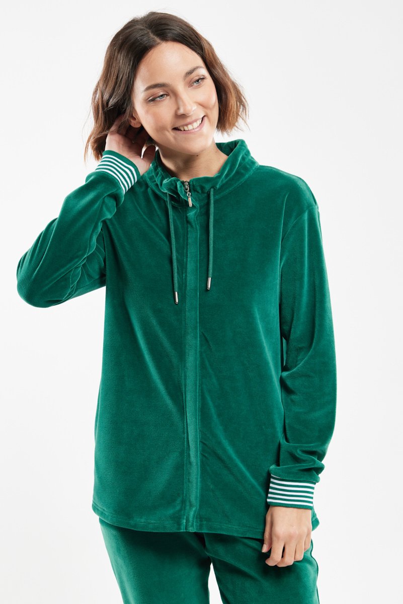 Veste zippée homewear - velours