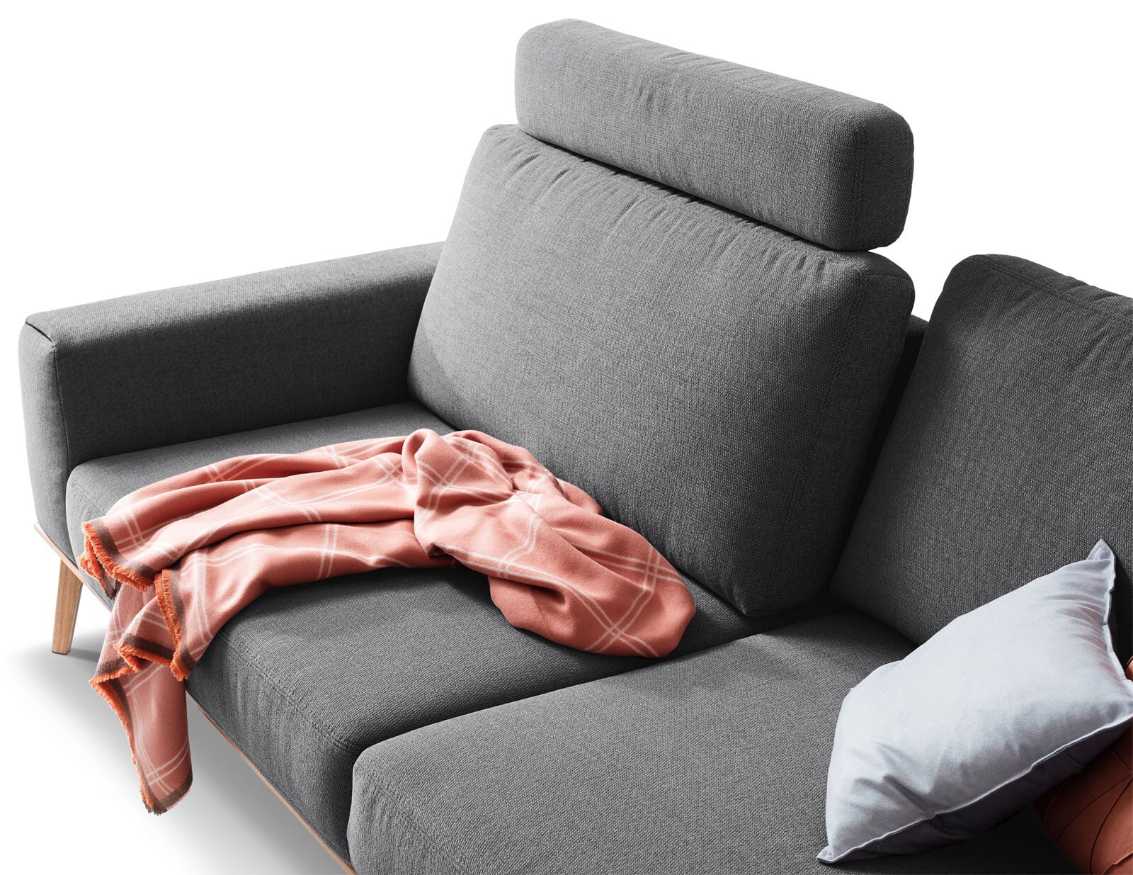 SCHÖNER WOHNEN-Kollektion Sofa 3-Sitzer STAGE Stoff Trend grau