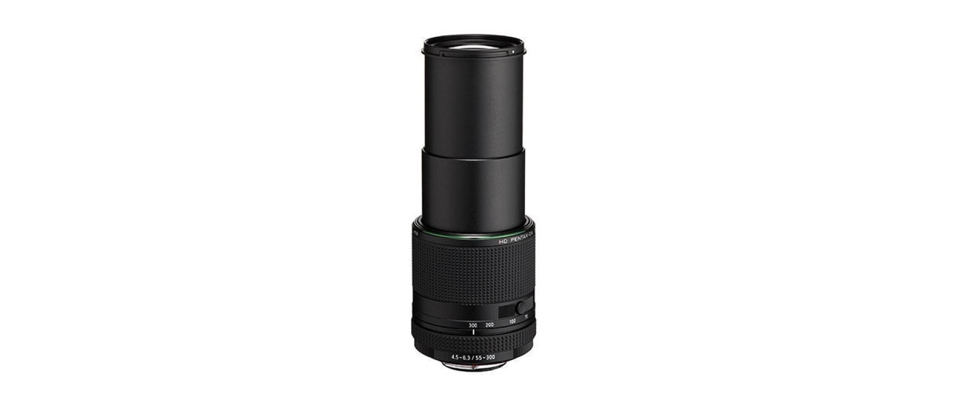 Zoomobjektiv DA HD 55-300mm F/4.5-6.3 ED PLM WR RE Pentax K<br>Kompaktes Telezoomobjektiv in wetterfester Ausstattung