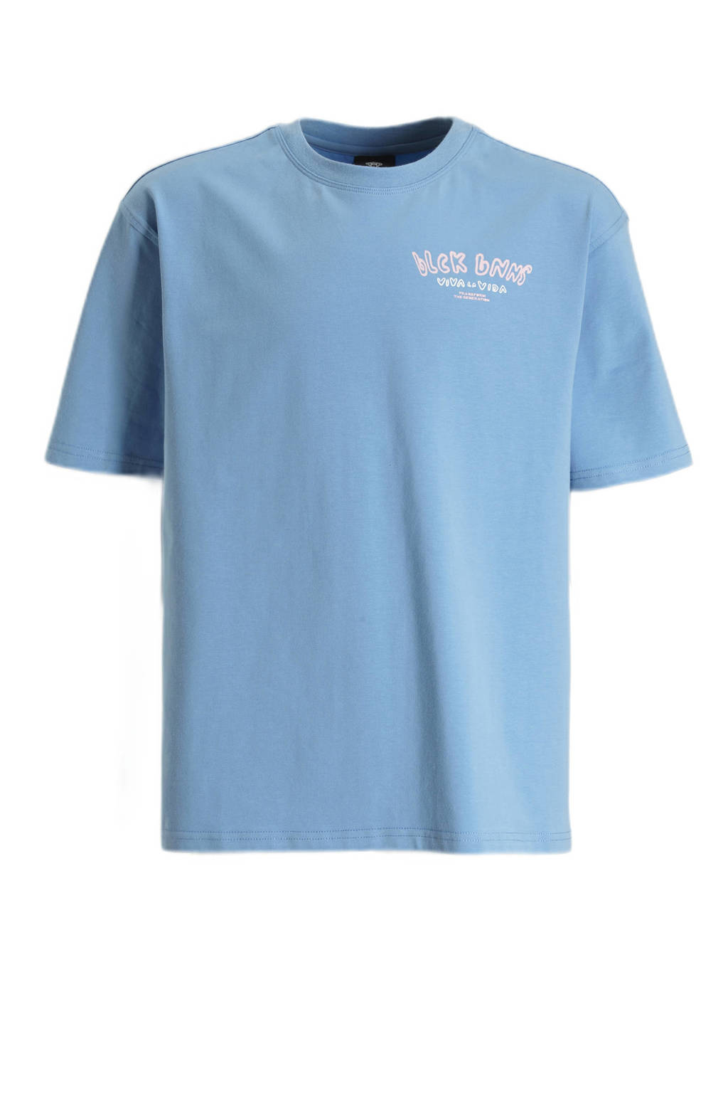 BLACK BANANAS T-shirt JR. SUNNY met backprint blauw