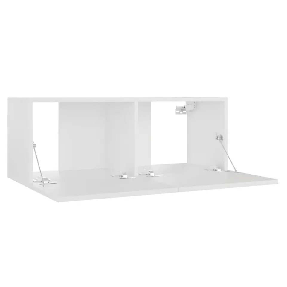 vidaXL - Tv-meubel - Wit - Bewerkt hout