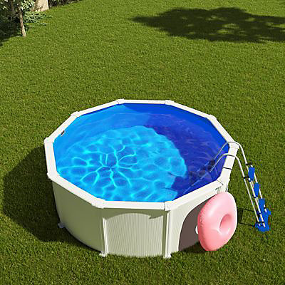 Piscine hors sol acier blanc Gré Fidji Ø3,70 x h.1,22 m