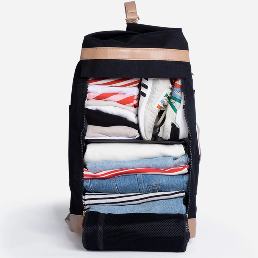KAOS Weekend Bag schwarz  natur