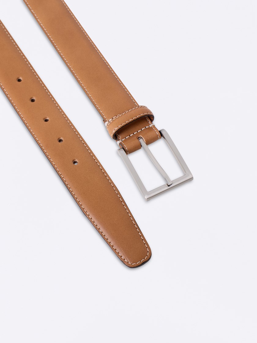 Bayonne skinnbelte Cognac