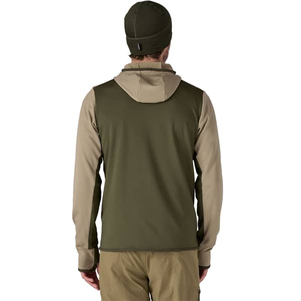 Veste polaire randonnée PATAGONIA M'S R1 THERMAL FULL-ZIP HOODY SEABIRD GREY