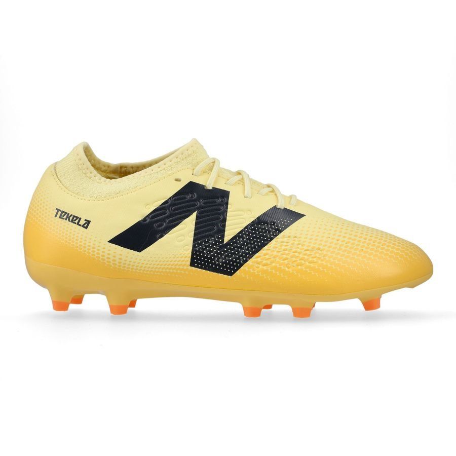 New Balance Tekela V4 Magique FG Energy Rush - Parchment/Noir/Orange