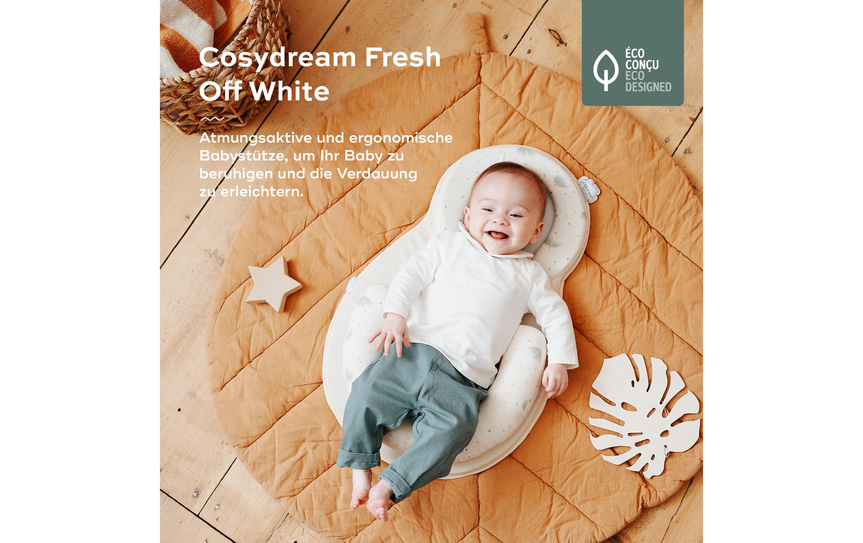 Liegehilfe Cosydream Fresh Mineral BeigeBabystütze ab der Geburt