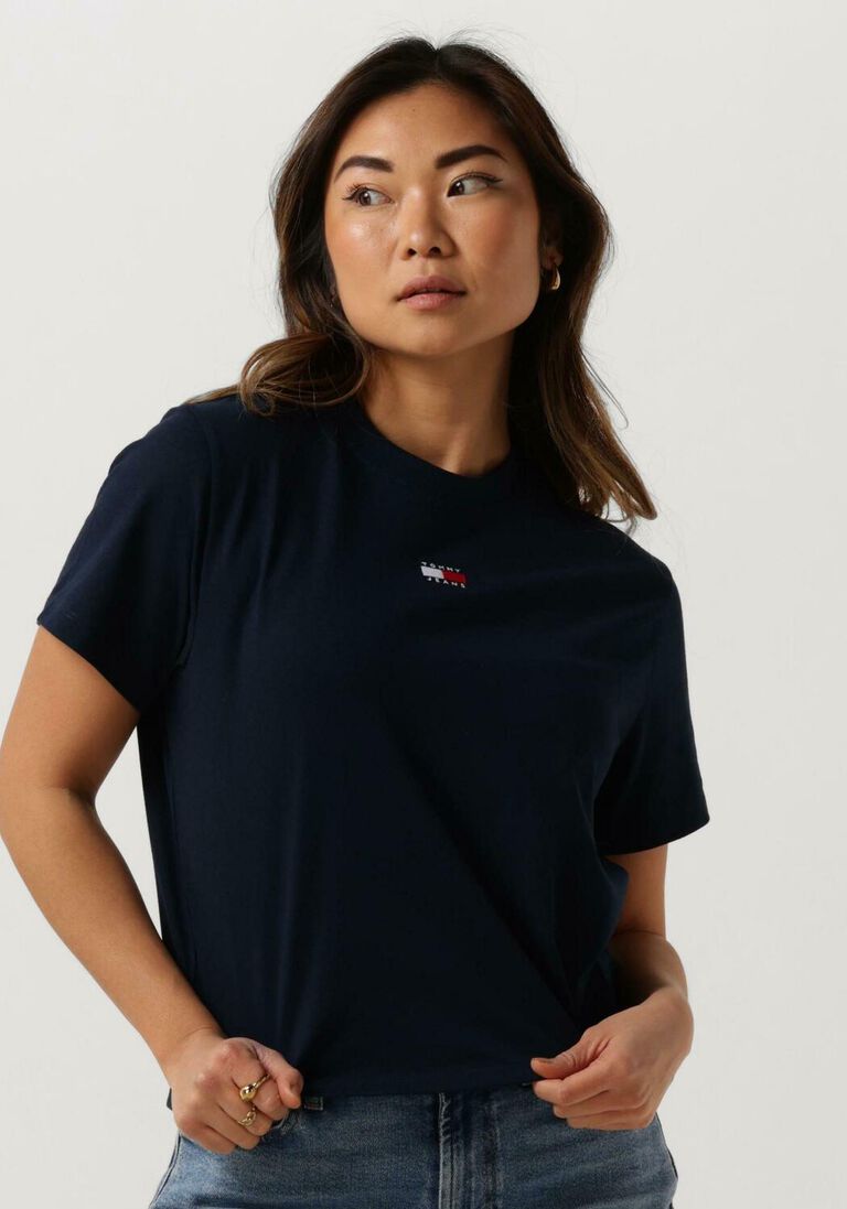 TOMMY JEANS donkerblauwe tommy jeans t-shirt tjw bxy badge tee