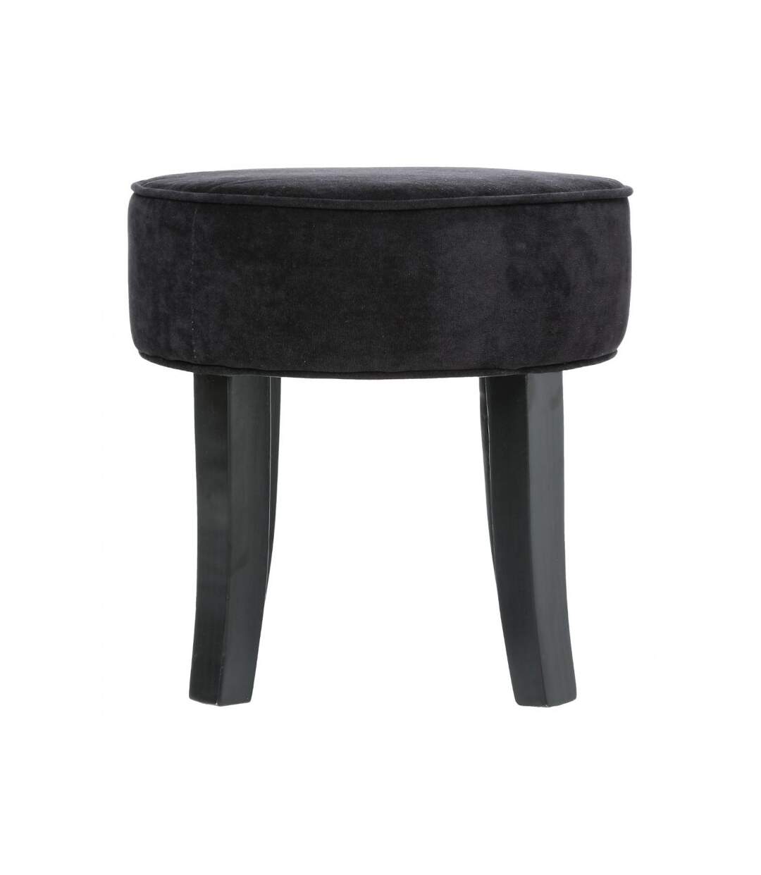 Tabouret en Velours Adriel 35cm Noir