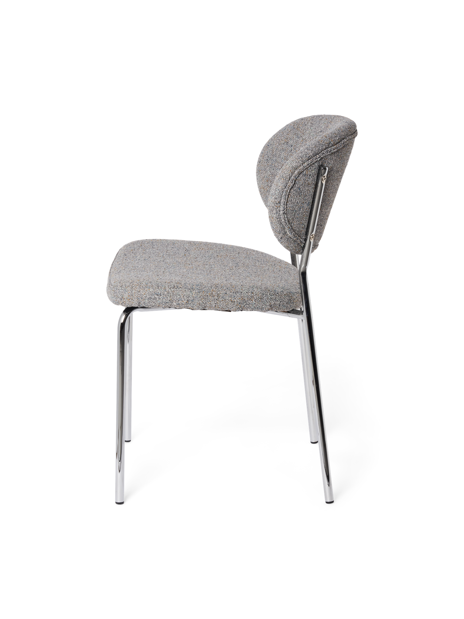 Stol i stof | Polyester/skum/jern/poppeltræ.  | Grey