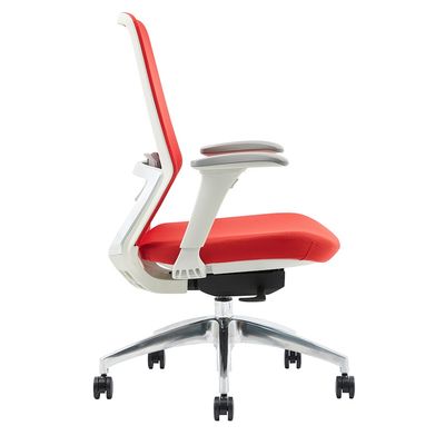 Fauteuil de bureau POLAR - accoudoirs réglables - appuie-tête en option - rouge