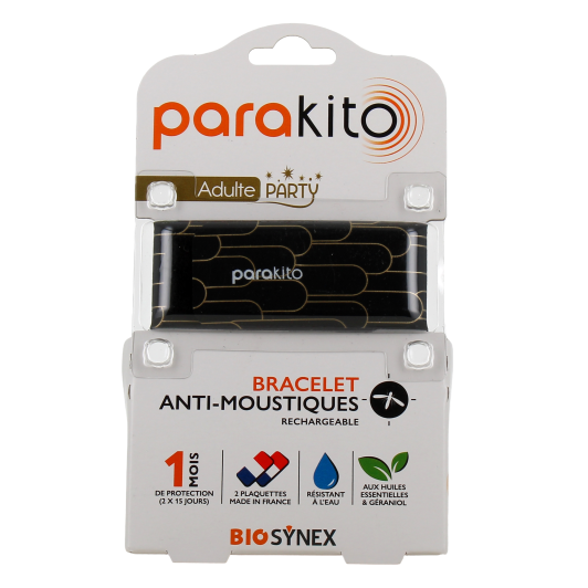 Bracelet anti moustique Parakito pour adulte - Huiles essentielles