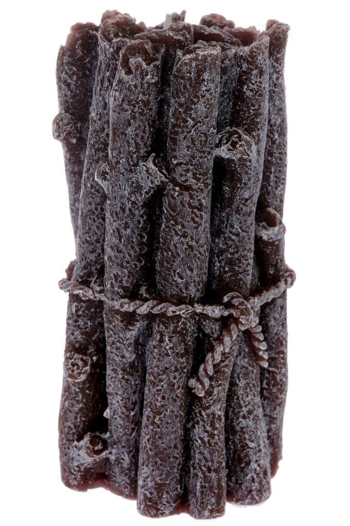 Kerze ZIMTSTANGEN - braun - 15 cm