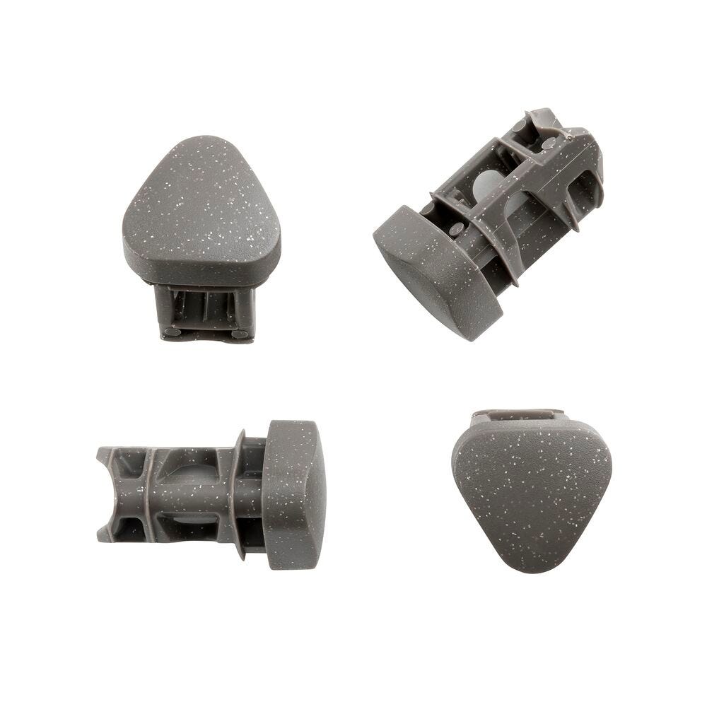 Stuhl und Sessel Bodenschoner-Set (x4) Oron Polymer Grau Titane