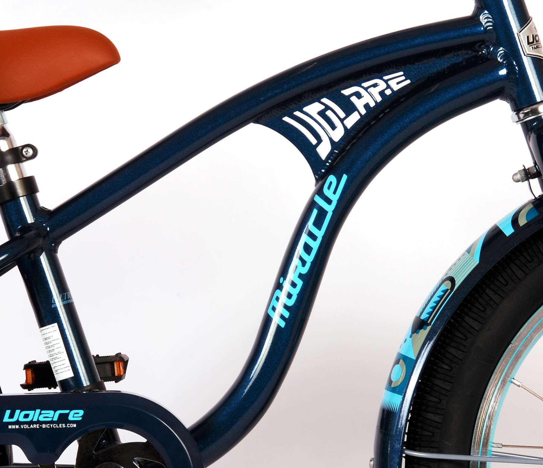 TPFSports Miracle Cruiser Kinderfahrrad - Jungen - 18 Zoll - Rücktritt + Handbremse - Mattschwarz