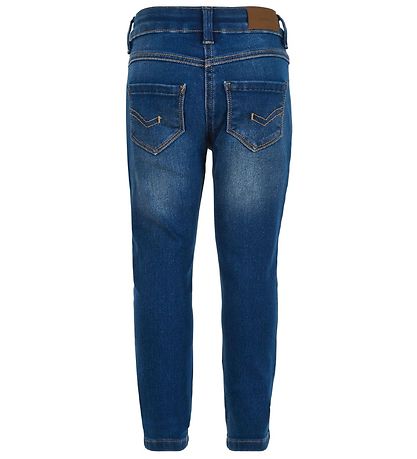 Minymo Bukser - Stretch Slim Fit - Blå Denim