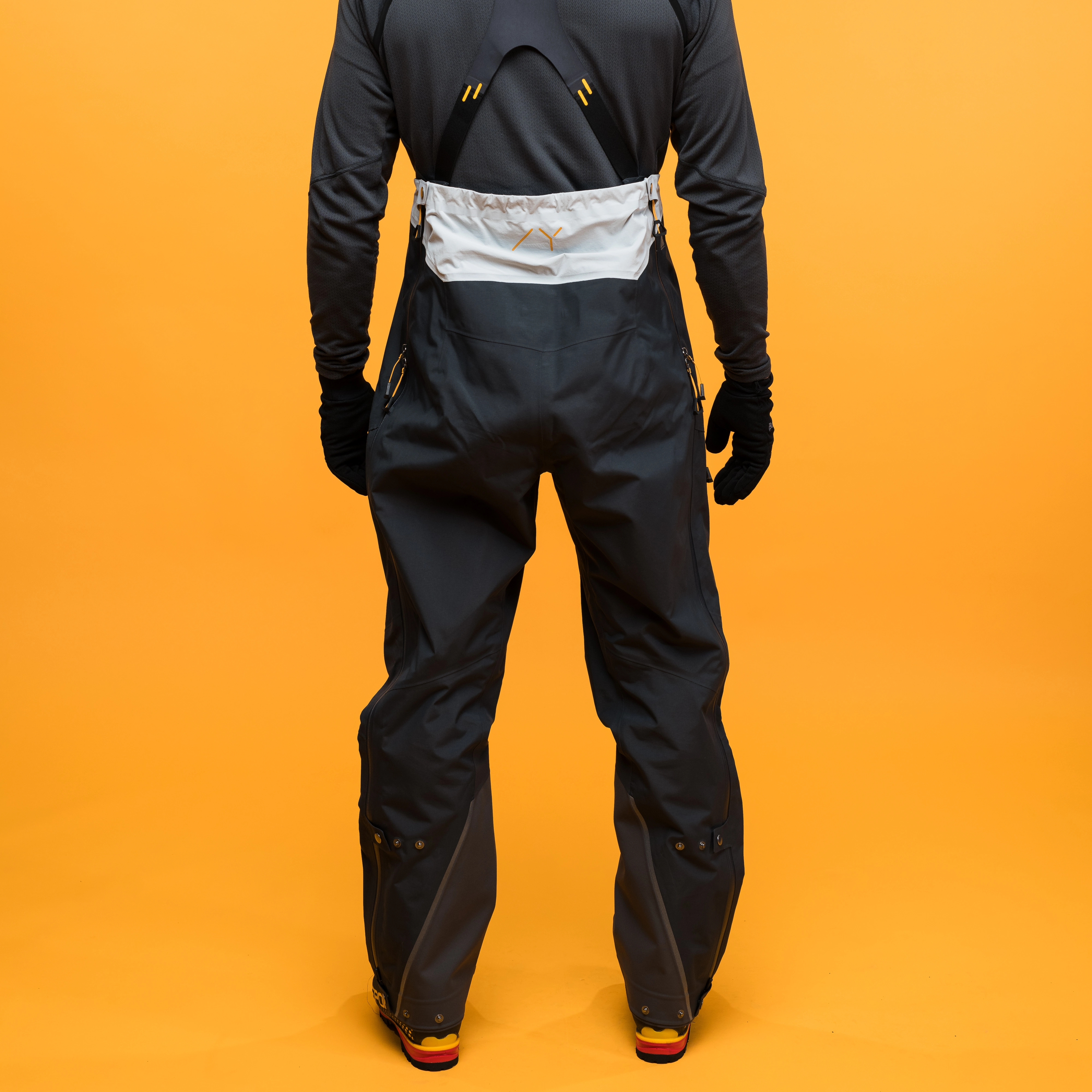 Y MountainLine Bold 3L Shell Bib Pants Men Dark Shadow Grey