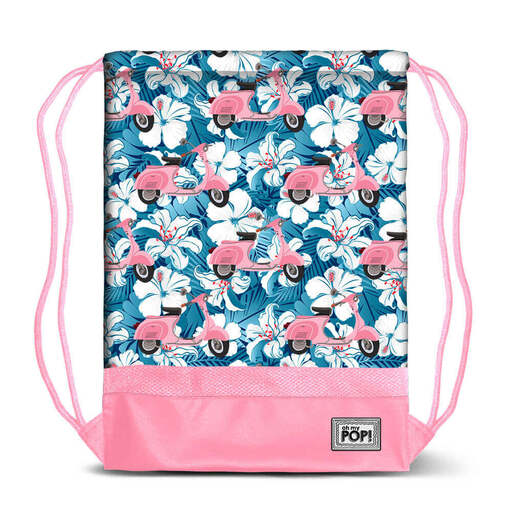 Gymsack Oh My Pop! Patinete Rosa