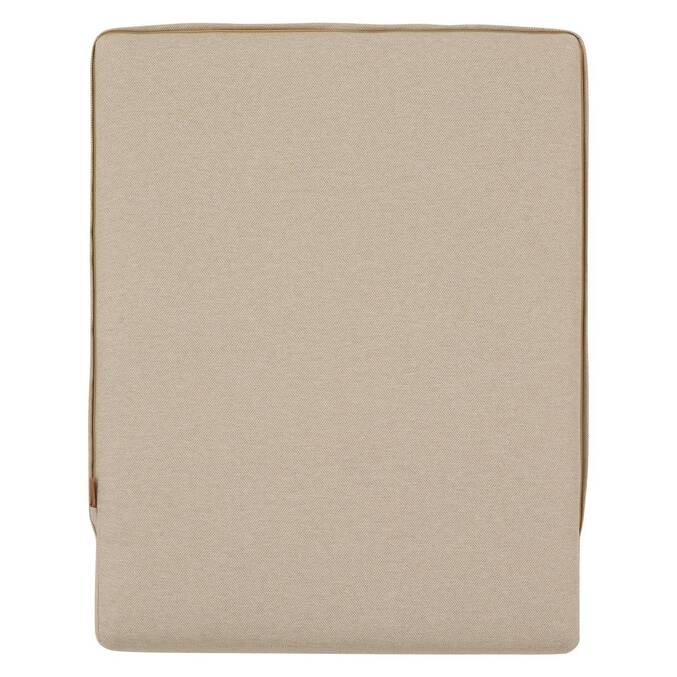 Pouf de jardin rectangulaire ALLURE Beige / Acajou