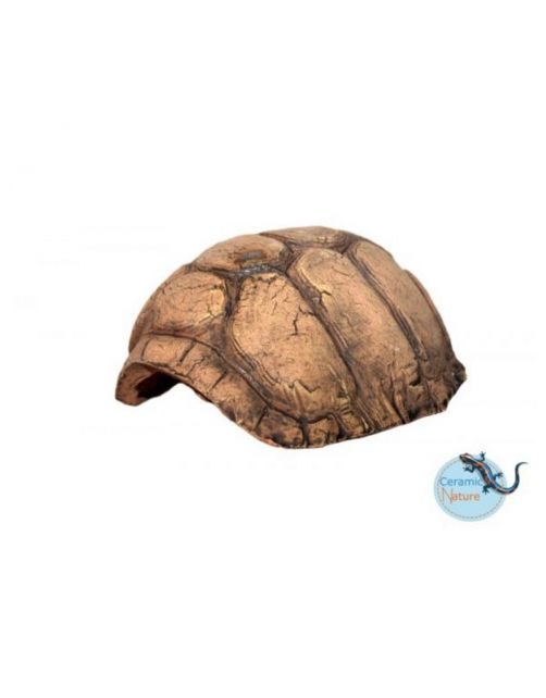 Ceramicnature Turtle Cave - Aquarium - Ornament - 14x12x7.5 cm Bruin M