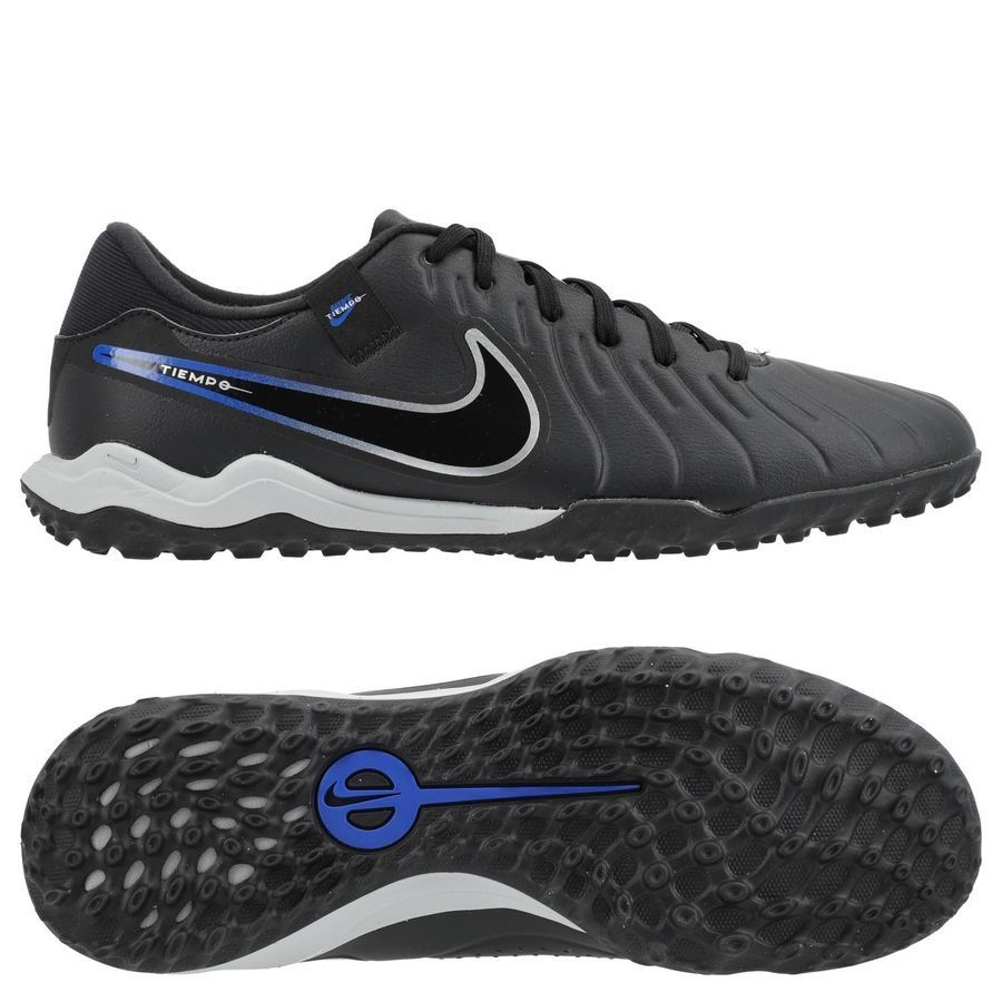 Nike Tiempo Legend 10 Academy TF Shadow - Noir/Chrome/Bleu
