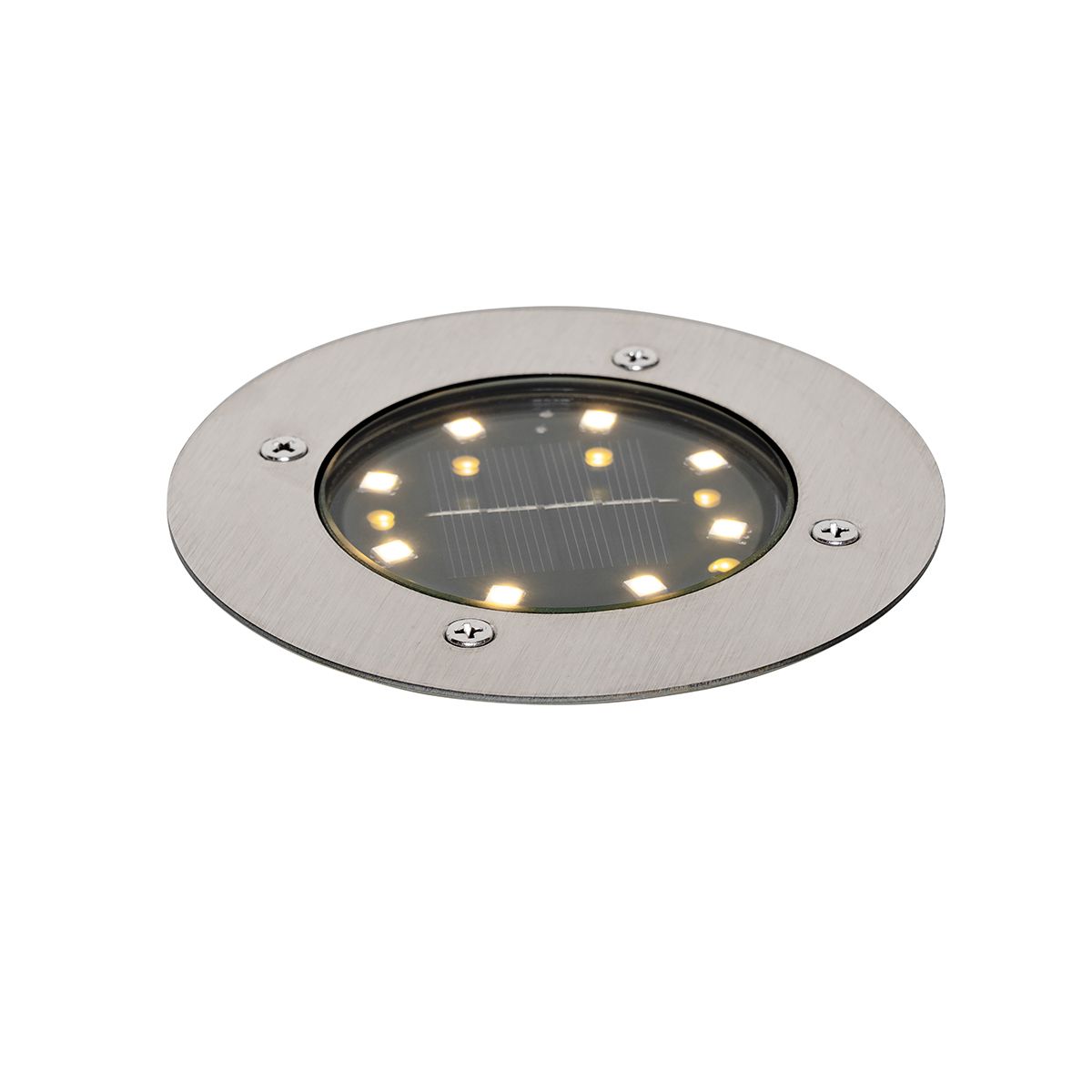 Set van 6 grondspots staal incl. LED IP65 Solar - Terry