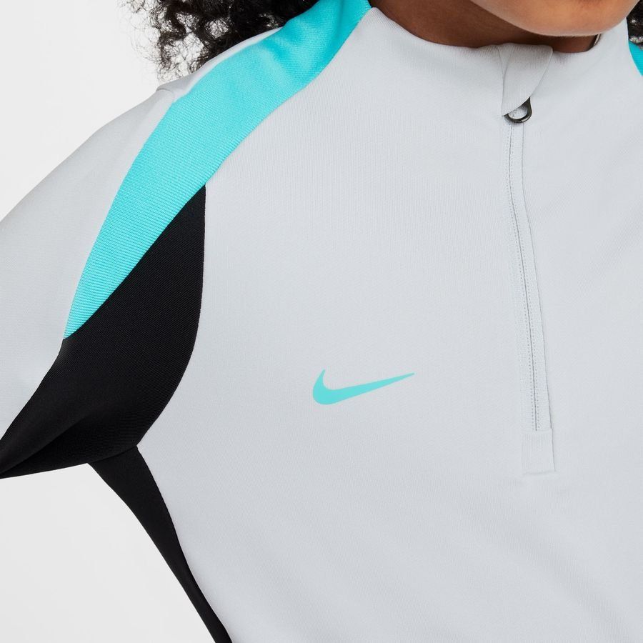 Nike Maillot d'Entraînement Dri-FIT Strike - Blanc/Noir/Turquoise Enfant