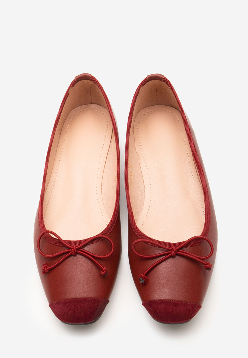 Ballerines femme bordeaux Sarina