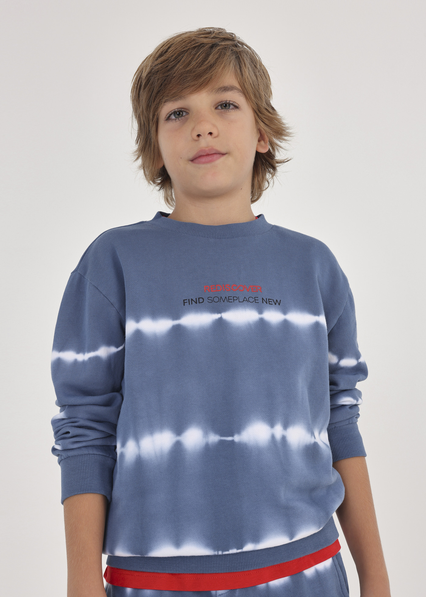 Moletom tie-dye de algodão para meninos