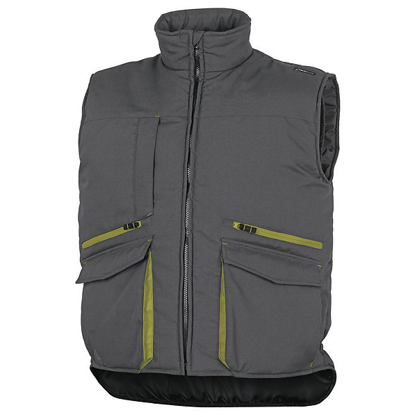 Gilet multipoches gris/vert Delta Plus, taille L