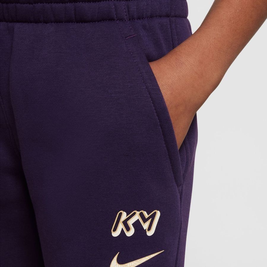 Nike Bas de Survêtement Club Fleece Mbappé Personal Edition - Violet/Blanc/Doré Enfant