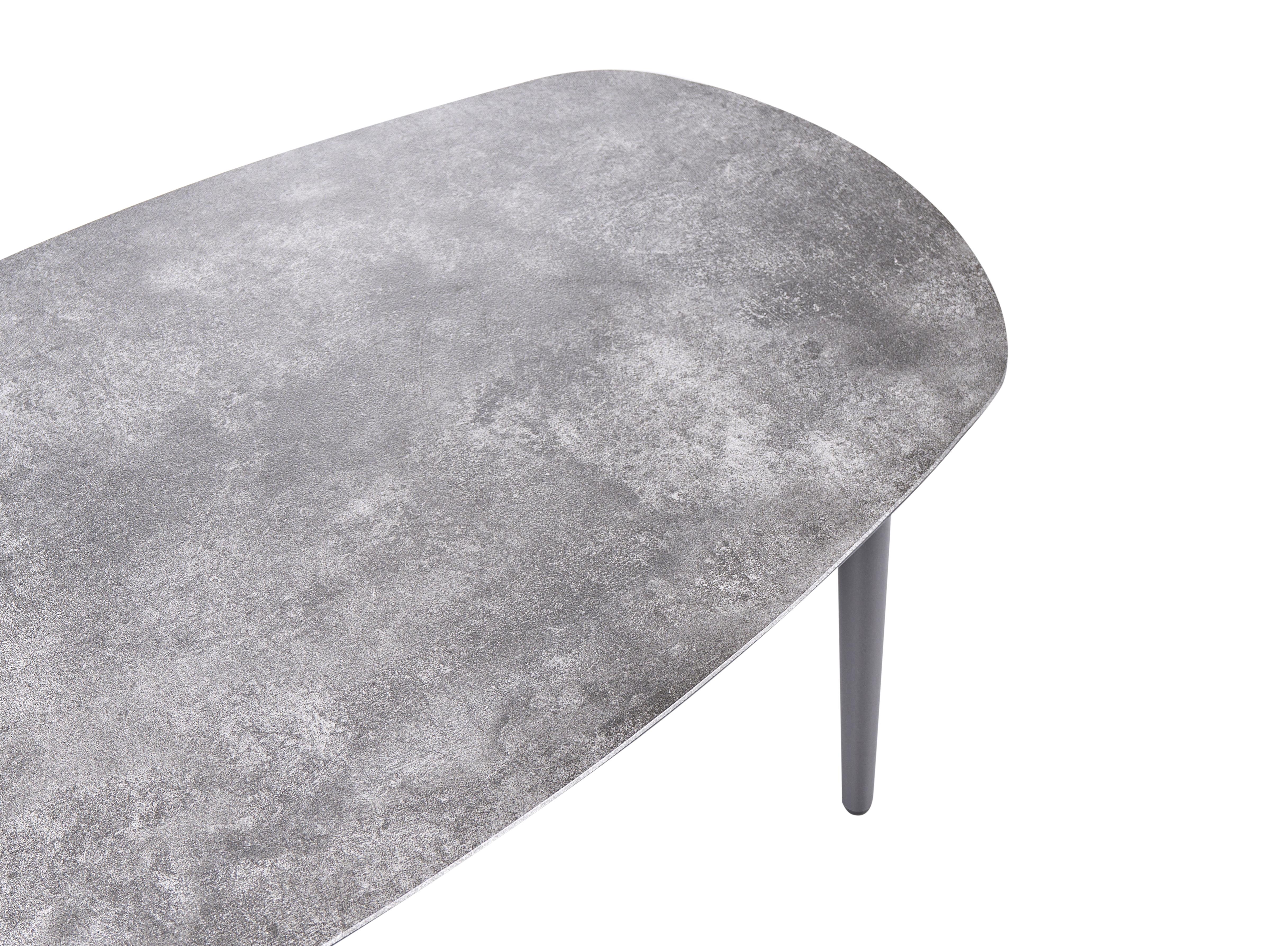 Tuin hoekloungeset met tafel 3-zits LEFFE linkszijdig Metaal Grijs
