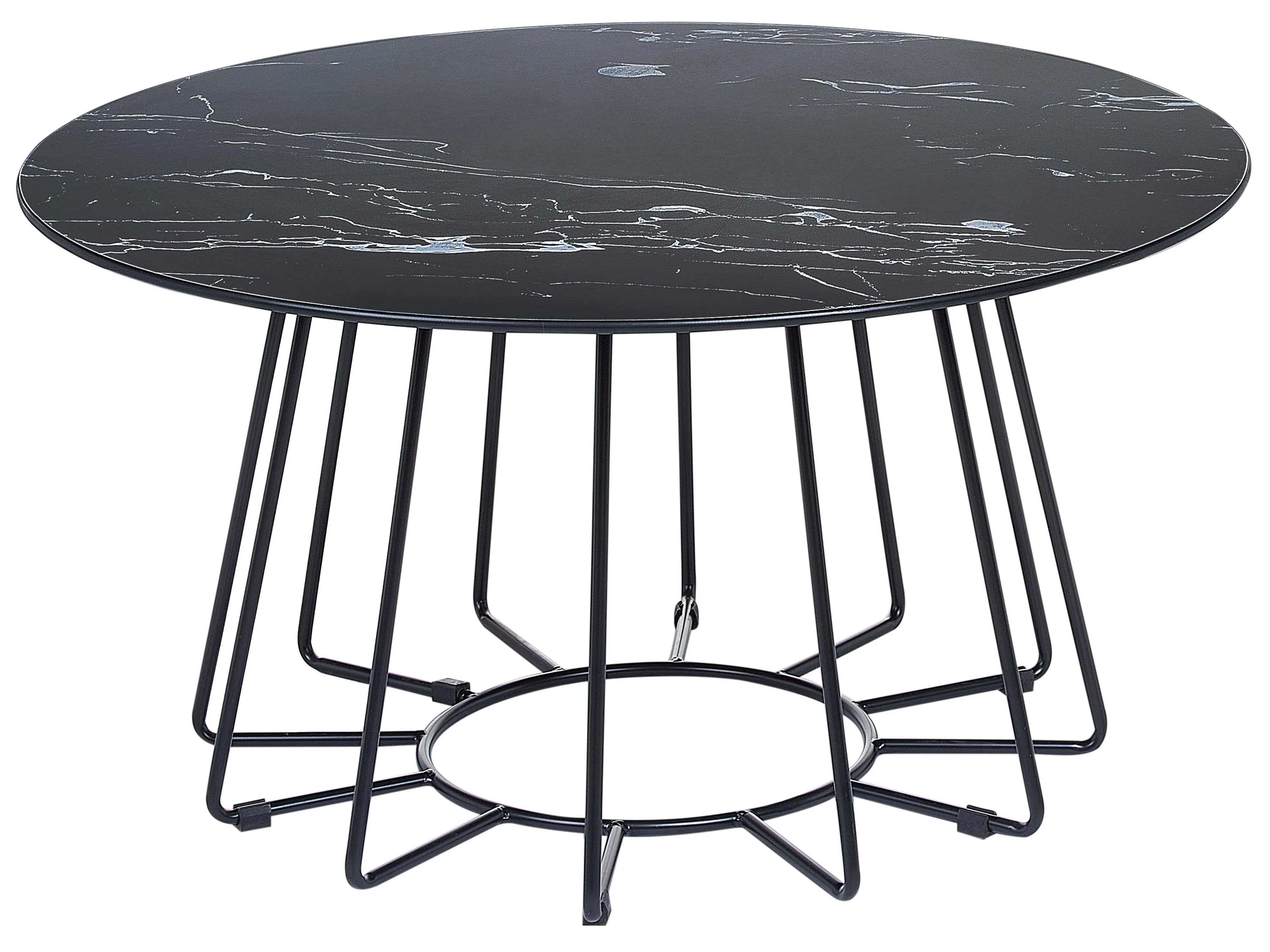 Salontafel BERNIE Veiligheidsglas Zwart marmer