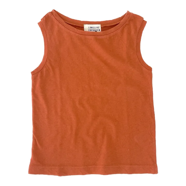 Longlivethequeen Débardeur Coton bio | Orange