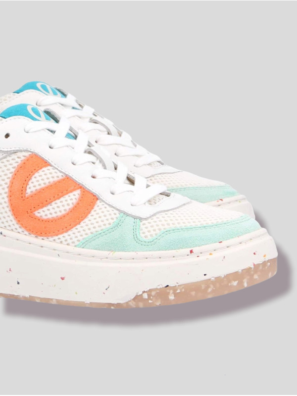 No Name - BRIDGET MID Grain White/Fluo Orange
