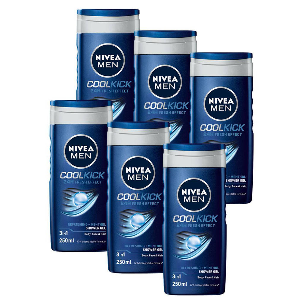 Cool Kick douchegel - 6 x 250 ml - voordeelverpakking