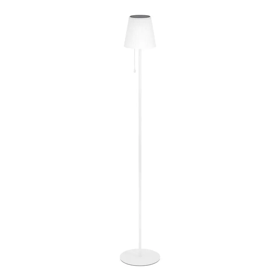 EGLO Scordiano-L Vloerlamp - Solar - 120 cm - Wit - Oplaadbaar