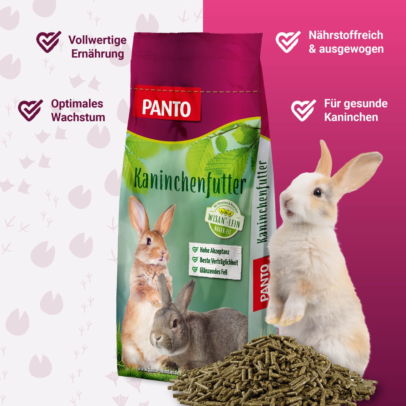 Panto KANIN BASIS (ZUCHT UND MAST) 25kg