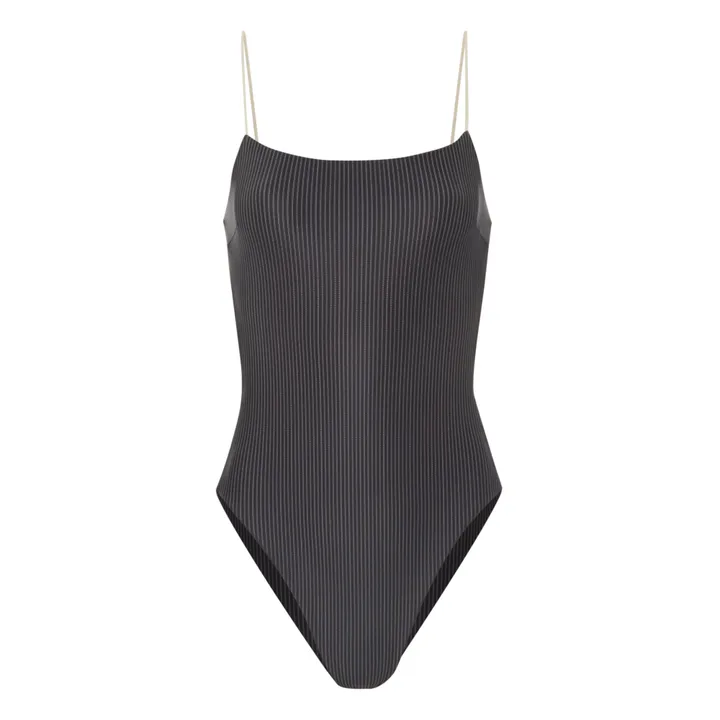 Ziah Maillot 1 pièce Rayures | Noir