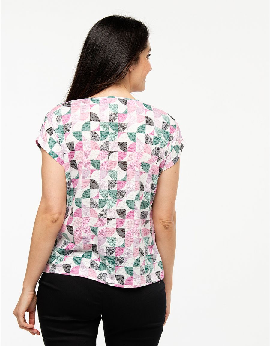 T-shirt rose pop art